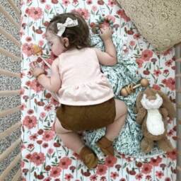 "Floral Changing Pad Cover Babiease Baby Bedding - 32/33"" X 16"" 4" - thumbnail 3