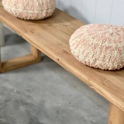 Verde // Scandinavian Bench With Pine Square Legs - thumbnail 3