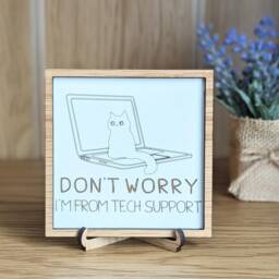 Cat Office Decor, Funny Gift For Lover, Desk Decoration, Birthday Mum, Novelty Ornament, Small Idea Her - thumbnail 2
