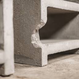 Handmade Concrete Bedside Table - Industrial Nightstand - thumbnail 4