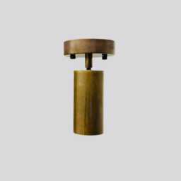 Adjustable Raw Brass Spotlight - Wall Or Ceiling Light Modern Antique Finish Flush Mount Accent For Living Dining Room - thumbnail 3