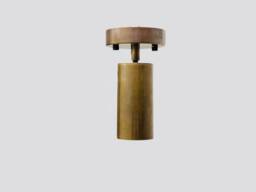 Adjustable Raw Brass Spotlight - Wall Or Ceiling Light Modern Antique Finish Flush Mount Accent For Living Dining Room
