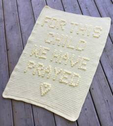 For This Child We Have Prayed Crochet Baby Blanket Pattern - thumbnail 1