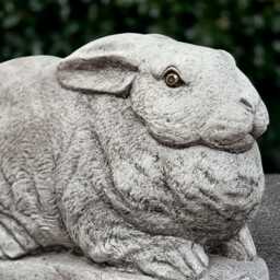 Stone Bunny Sculpture Concrete Rabbit Statue Outdoor Svg Ornament Garden Peter Decor Bunny Lover Gift Yard Art Home Figurine - thumbnail 2