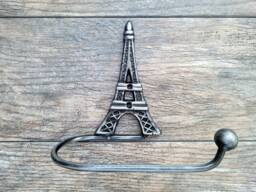 Eiffel Tower Toilet Paper Holder - Pick Your Color Tp Hanger French Bathroom Fleurdelisjunkie Holder, Paris, France Bath Decor - thumbnail 1