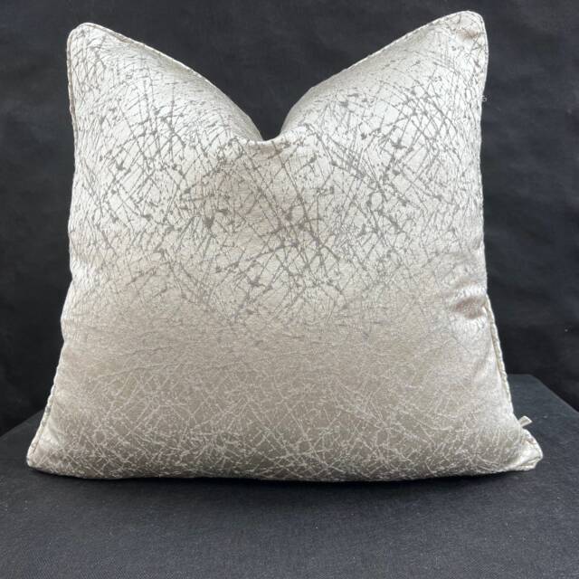 Casamance Pleiade Luxury Designer Grey Taupe Fleck Fabric Cushion Pillow Cover - image 1