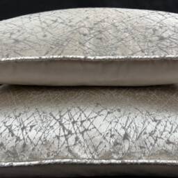 Casamance Pleiade Luxury Designer Grey Taupe Fleck Fabric Cushion Pillow Cover - thumbnail 3