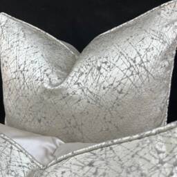 Casamance Pleiade Luxury Designer Grey Taupe Fleck Fabric Cushion Pillow Cover - thumbnail 2