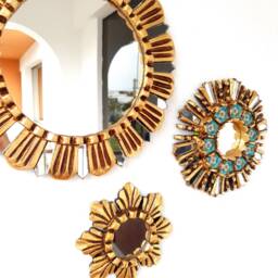 "Peruvian Mirrors ""Margarita Turquoise" - thumbnail 2