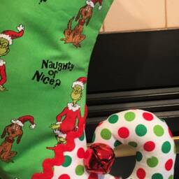 Christmas Stocking - Personalized Elf Stocking - thumbnail 3