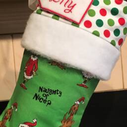 Christmas Stocking - Personalized Elf Stocking - thumbnail 4