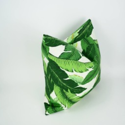 Tropical Banana Leaf Pillow Cover, Tommy Bahama Style, Indoor Outdoor Polyester - thumbnail 2