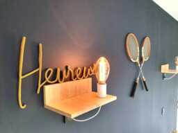 Personalized & Unique Wall Decoration Word Of Your Choice in Original Knitted Wire - thumbnail 1