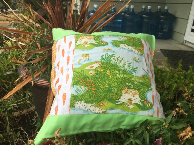 Froggie Day At The Pond Pillow - image 1