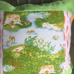 Froggie Day At The Pond Pillow - thumbnail 4
