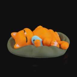 3D Printed Cat Figure - Belly Of The Beast Lover Gift - thumbnail 2