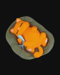 3D Printed Cat Figure - Belly Of The Beast Lover Gift