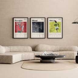 Cristiano Ronaldo Portugal Football Poster, Cr7 Stats Wall Art, Soccer Print, Legend Fan Gift - thumbnail 4