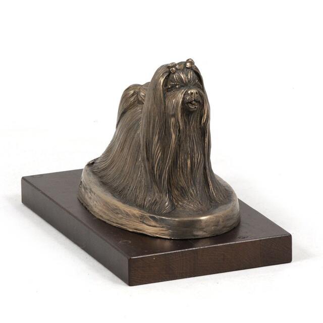 Maltanese Dog, Dog Wooden Base Statue, Limited Edition, Artdog - image 1