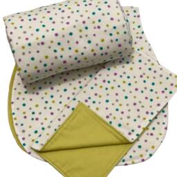 Organic Confetti Lovey Blanket - Baby Security Snuggle Gift - thumbnail 4