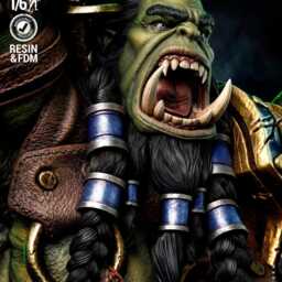 Warchief Eternal - Orc Shaman Warrior Medieval Fantasy Thrall Resin Figure 16K - thumbnail 4