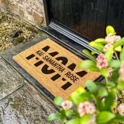 Mothers Day Custom Doormat, Mom & Family Gifts, Gifts For Daughter, From Family, Her - thumbnail 2