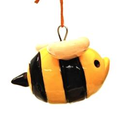 Grumpy Bumble Bee Christmas Ornament - thumbnail 3