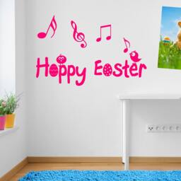 Easter Bird Singing Wall Stickers Kids Nursery Play Room Home Art Decoration Children Decals Removable Handmade Bedrooms Bright Vc-A151 - thumbnail 3