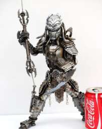 Scrap Metal Predator Sculpture, Handmade Recycled Art, One-Of-A-Kind Father Day Gift For Him - thumbnail 1
