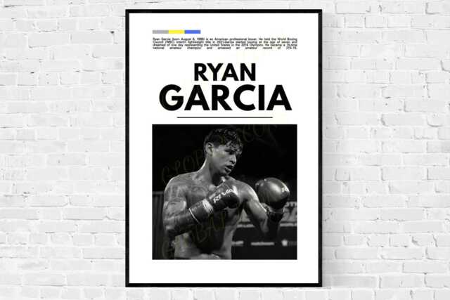 Ryan Garcia Boxing Poster King Ry Fan Art Print - image 1