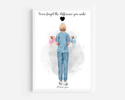 Personalised Midwife Print, Student Graduation Gift, Student Gift, Thank You Gift - thumbnail 1