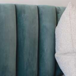 Wall Mounted Headboard, Velvet King Size/California Queen Full Double Twin Upholstered Headrest - thumbnail 3
