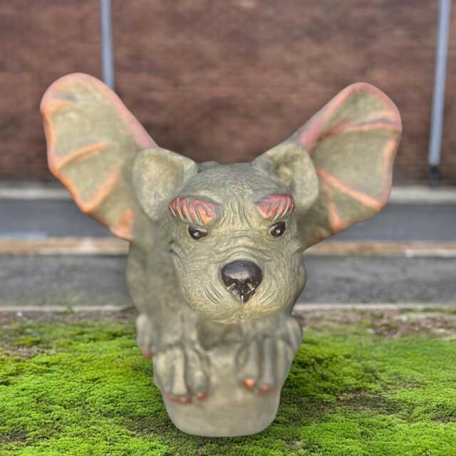 Concrete Gargoyle Statue Stone Gothic Creature Ornament Cement Guardian Sculpture Handcrafted Decor Yard Art Lover Gift - image 1