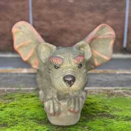 Concrete Gargoyle Statue Stone Gothic Creature Ornament Cement Guardian Sculpture Handcrafted Decor Yard Art Lover Gift - thumbnail 1