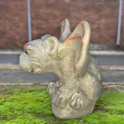 Concrete Gargoyle Statue Stone Gothic Creature Ornament Cement Guardian Sculpture Handcrafted Decor Yard Art Lover Gift - thumbnail 3
