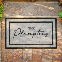 Personalized Family Name Doormat - Washable Outdoor Welcome Mat - thumbnail 2