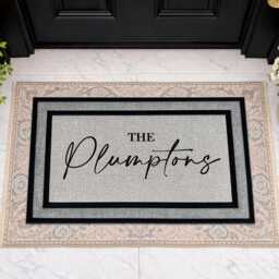 Personalized Family Name Doormat - Washable Outdoor Welcome Mat - thumbnail 4