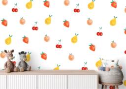 Watercolor Fruit Wall Decals Removable Nursery Stickers