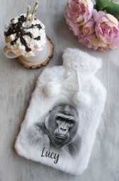 Personalised Gorilla Sketch Gifts, Cushion, Tote, Mug, Hot Water Bottle, Clock - thumbnail 1