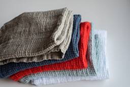 Linen Bath Towel Waffle Weave European Flax Linen. Spa, Sauna & Everyday Use Various Colors