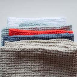 Linen Bath Towel Waffle Weave European Flax Linen. Spa, Sauna & Everyday Use Various Colors - thumbnail 3