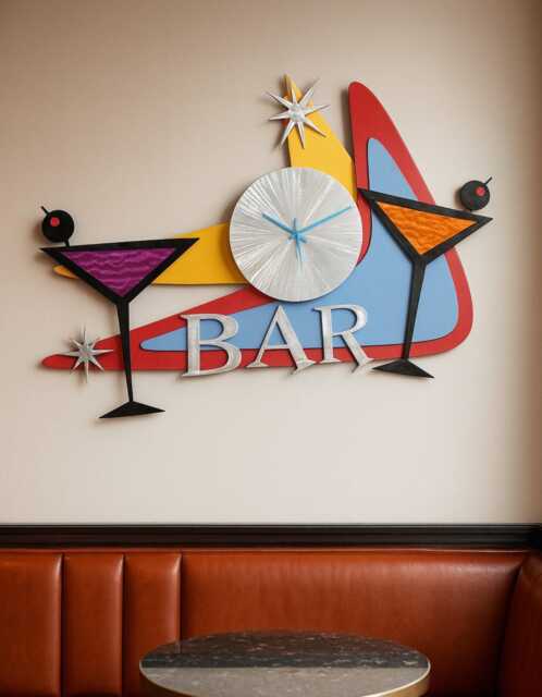 Contemporary Bar Clock - image 1