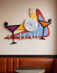 Contemporary Bar Clock
