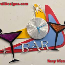 Contemporary Bar Clock - thumbnail 3