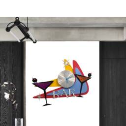 Contemporary Bar Clock - thumbnail 2