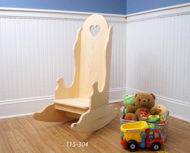Custom Vintage Childs Rocking Chair Farmhouse Kids Furniture - image 1