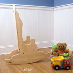 Custom Vintage Childs Rocking Chair Farmhouse Kids Furniture - thumbnail 3