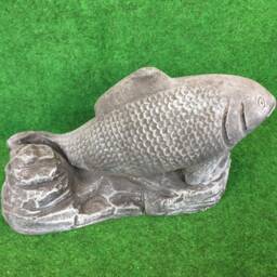 Concrete Koi Carp Fish Outdoor Garden Ornament Frost Protected Fishing Decoration - thumbnail 3