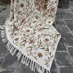 Soft Cotton Tnt Suzani Pattern Throw Blanket For Sofa, Couch & Bed Styling - thumbnail 3