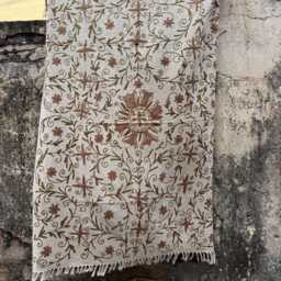 Soft Cotton Tnt Suzani Pattern Throw Blanket For Sofa, Couch & Bed Styling - thumbnail 4